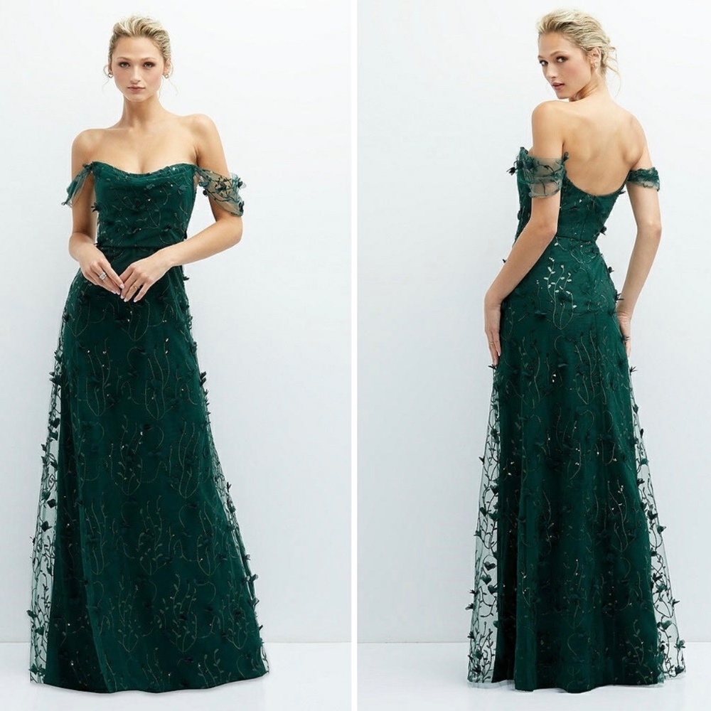 Dessy Collection Green Maxi Dress